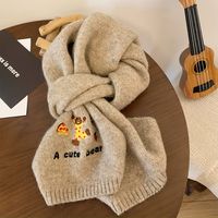 Women's Cute Basic Animal Solid Color Artificial Wool Scarf sku image 3