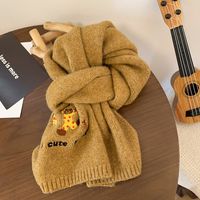 Women's Cute Basic Animal Solid Color Artificial Wool Scarf sku image 5