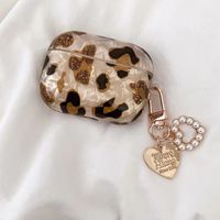 Cute Letter Heart Shape Leopard Earphone Sleeves sku image 1