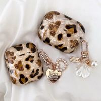 Cute Letter Heart Shape Leopard Earphone Sleeves main image 1