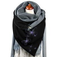 Unisex Streetwear Butterfly Polyester Printing Scarf sku image 2