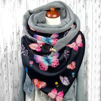 Unisex Streetwear Butterfly Polyester Printing Scarf sku image 9