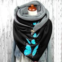 Unisex Streetwear Butterfly Polyester Printing Scarf sku image 7
