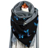 Unisex Streetwear Butterfly Polyester Printing Scarf sku image 15