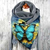 Unisex Streetwear Butterfly Polyester Printing Scarf main image 3