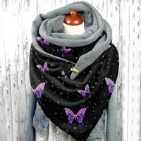 Unisex Streetwear Butterfly Polyester Printing Scarf sku image 6