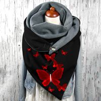 Unisex Streetwear Butterfly Polyester Printing Scarf sku image 14