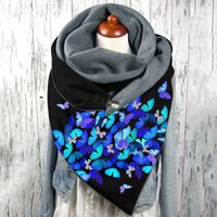 Unisex Streetwear Butterfly Polyester Printing Scarf sku image 18