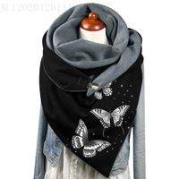 Unisex Streetwear Butterfly Polyester Printing Scarf sku image 16