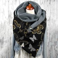Unisex Streetwear Butterfly Polyester Printing Scarf sku image 20