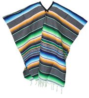 Unisex Ethnic Style Streetwear Stripe Polyester Cotton Shawl sku image 6