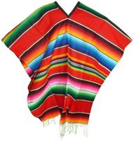 Unisex Ethnic Style Streetwear Stripe Polyester Cotton Shawl sku image 1