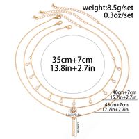 Retro Classic Style Round Rectangle Zircon Alloy Copper Wholesale Necklace main image 2