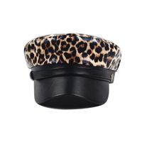 Women's Streetwear Leopard Curved Eaves Beret Hat main image 2