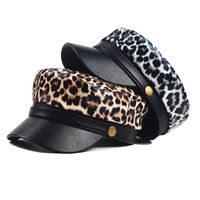 Women's Streetwear Leopard Curved Eaves Beret Hat main image 5