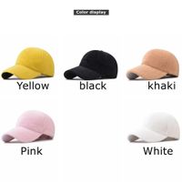 Women's Casual Solid Color Crimping Baseball Cap main image 3