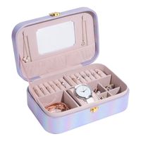 Casual Solid Color Pu Leather Jewelry Boxes sku image 1