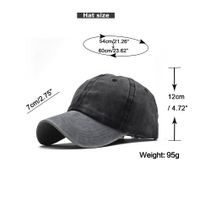 Unisex Retro Color Block Wide Eaves Curved Eaves Baseball Cap main image 3