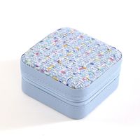Cute Pastoral Solid Color Leather Jewelry Boxes sku image 8