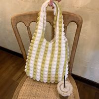 Women's Large Polyester Solid Color Basic Vacation Square Open Tote Bag sku image 8