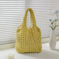 Women's Large Polyester Solid Color Basic Vacation Square Open Tote Bag sku image 3