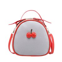 Women's Pu Leather Fruit Streetwear Oval Zipper Handbag sku image 4