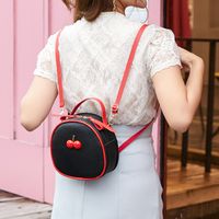 Women's Pu Leather Fruit Streetwear Oval Zipper Handbag main image 5
