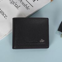 Men's Solid Color Pu Leather Open Small Wallets sku image 2