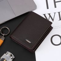 Men's Solid Color Pu Leather Open Small Wallets sku image 5
