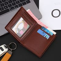 Men's Solid Color Pu Leather Open Small Wallets main image 4