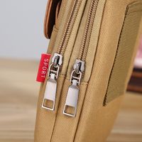 Men's Solid Color Oxford Cloth Zipper Phone Wallets main image 3