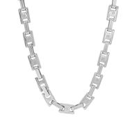 Wholesale Vintage Style Square Titanium Steel Plating Chain Jewelry Set sku image 5