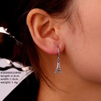 1 Pair Ig Style Simple Style Star Water Droplets Flower Plating Inlay Copper Zircon White Gold Plated Drop Earrings Ear Studs sku image 1