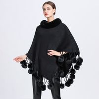 Women's Simple Style Solid Color Imitation Cashmere Polyester Tassel Shawl sku image 1