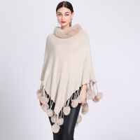 Women's Simple Style Solid Color Imitation Cashmere Polyester Tassel Shawl sku image 4