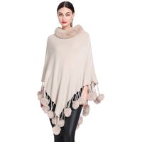 Women's Simple Style Solid Color Imitation Cashmere Polyester Tassel Shawl main image 5