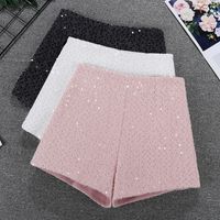 Women's Daily Street Streetwear Solid Color Shorts Sequins Shorts main image 1