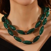 Rétro Exagéré Géométrique Plastique De Gros Collier main image 1