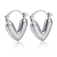 Wholesale Jewelry Ig Style Sweet Heart Shape Alloy Plating Earrings sku image 4