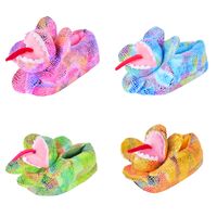 Unisex Casual Animal Color Block Round Toe Cotton Slippers main image 1