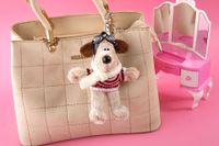 Cute Animal Plush Unisex Bag Pendant Keychain sku image 5