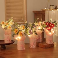 Sweet Pastoral Flower Yarn Indoor Party Date Artificial Plant main image 1