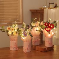 Sweet Pastoral Flower Yarn Indoor Party Date Artificial Plant main image 4