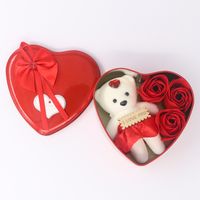 La Saint-valentin Romantique Animal Savon Fleur Mariage Date Une Rose main image 2