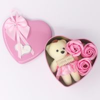 Valentine's Day Romantic Animal Soap Flower Wedding Date Rose Flower sku image 2