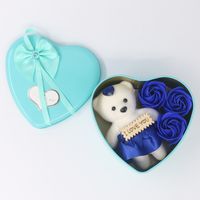 Valentine's Day Romantic Animal Soap Flower Wedding Date Rose Flower sku image 3