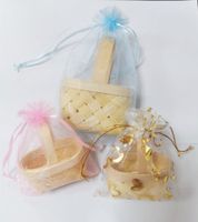 Pastoral Solid Color Wood Gift Bags Candy Gift Basket main image 5