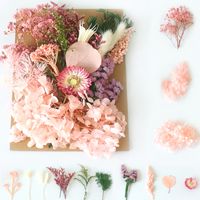 Pastoral Colorful Dried Flower Wedding Graduation Birthday Bouquet sku image 9