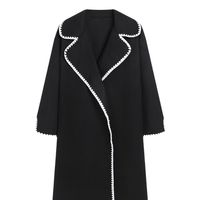 Women's Simple Style Solid Color Single Breasted Coat Woolen Coat main image 5