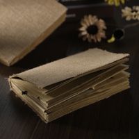 1 Piece Solid Color Learning Cloth Retro Notebook main image 4